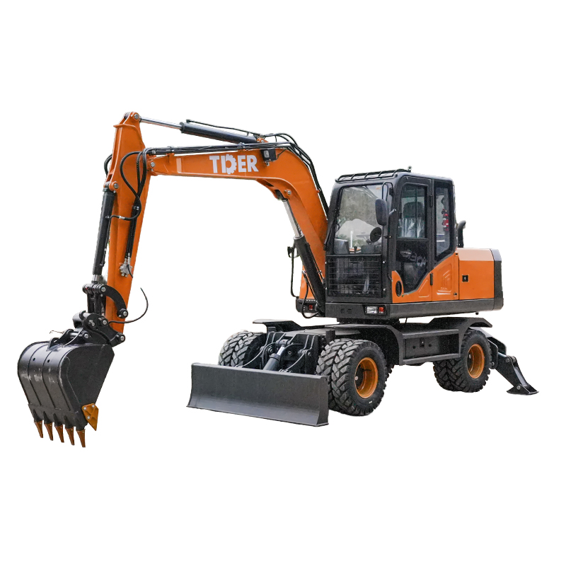 Small Wheeled Excavator