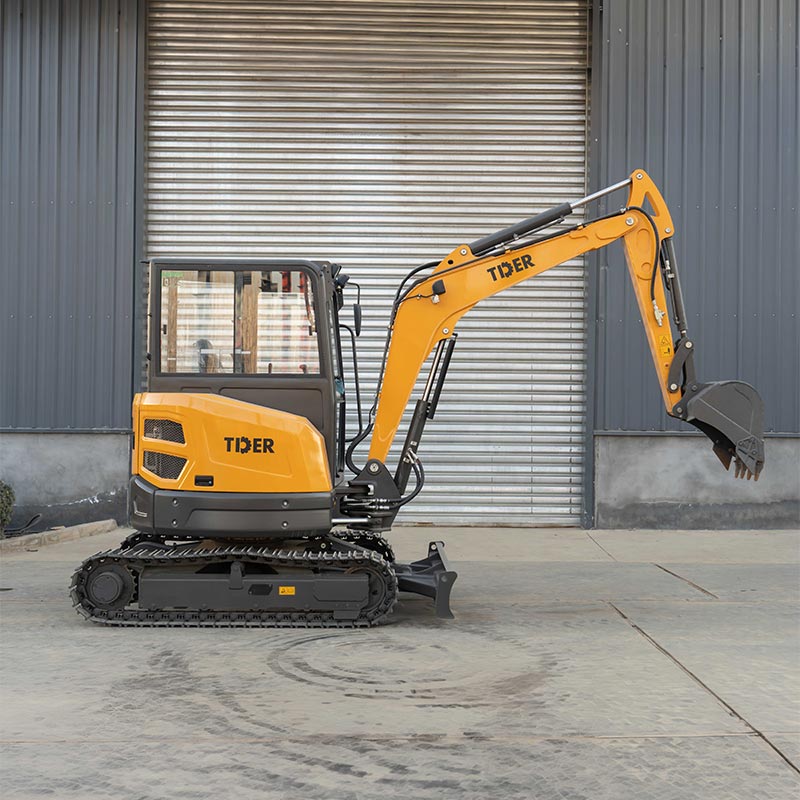 3,5-Tonnen-Minibagger mit Nullheck, Kubota-Motor und Stahlketten