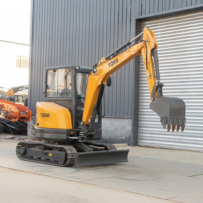 3,5-Tonnen-Minibagger mit Nullheck, Kubota-Motor und Stahlketten